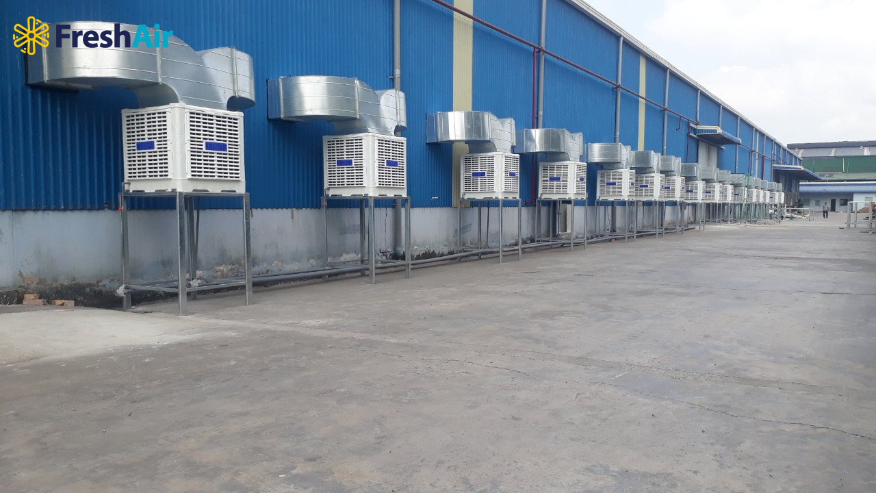 Hệ thống làm mát đem lại không gian thoáng mát cho nhà xưởng Hệ thống làm mát đem lại không gian thoáng mát cho nhà xưởng