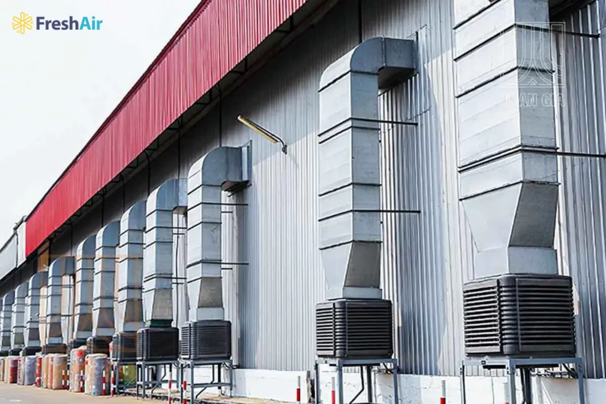 Hướng dẫn lắp đặt hệ thống hút khí nóng trong nhà xưởng dệt