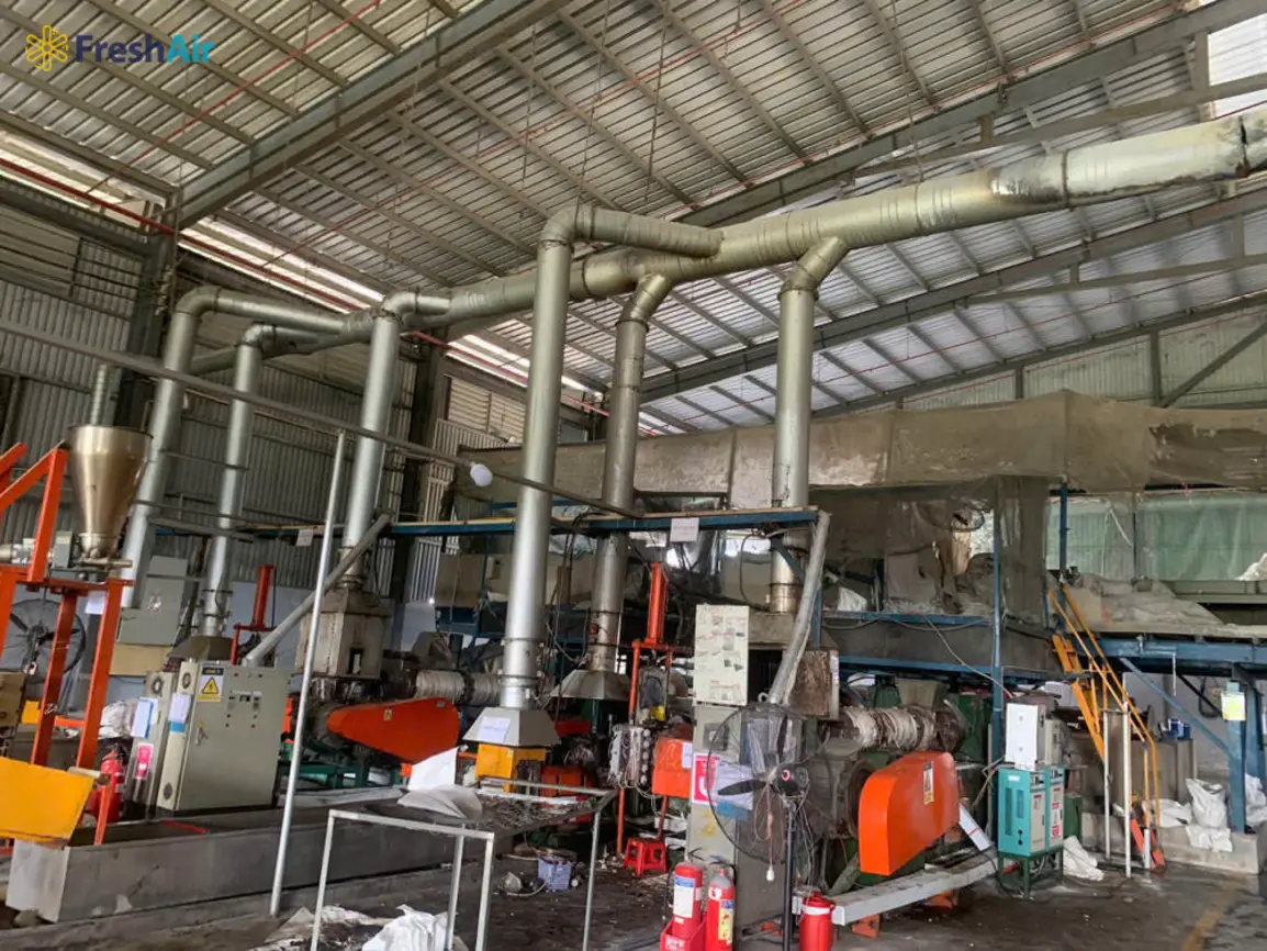 Hệ thống làm mát nhà xưởng dệt may và thông gió nhà xưởng Hệ thống làm mát nhà xưởng dệt may và thông gió nhà xưởng
