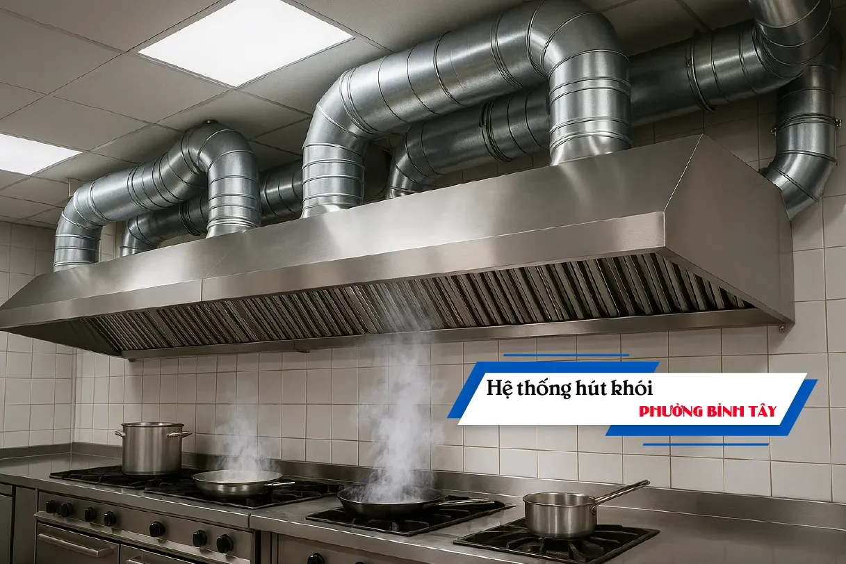 hệ thống hút khói phường Bình Tây