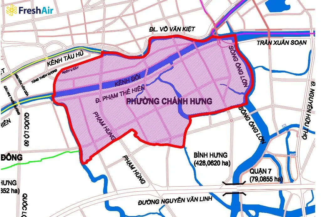 Bản đồ phường Chánh Hưng sau sáp nhập Bản đồ phường Chánh Hưng sau sáp nhập