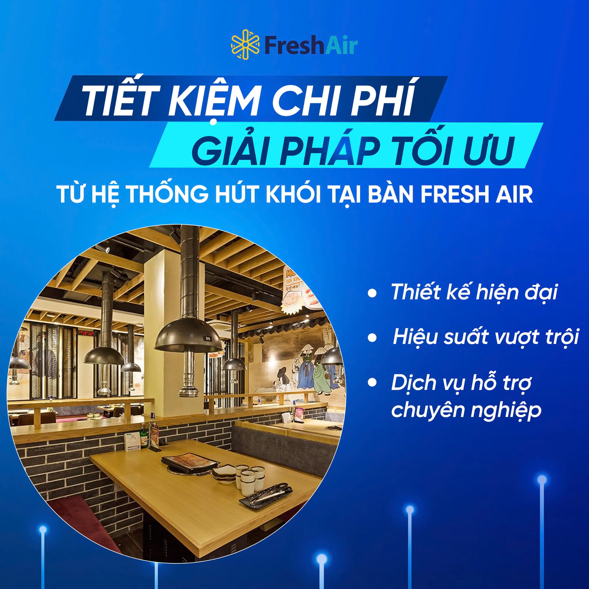 Fresh Air là đơn vị chuyên thiết kế, lắp đặt hệ thống hút khói phường Tân Bình cho bếp nhà hàng uy tín