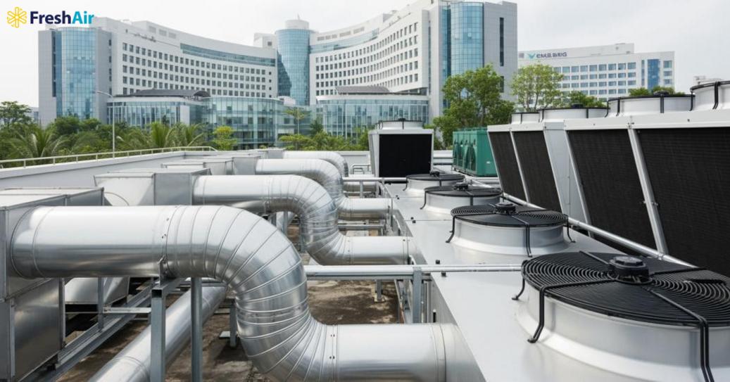 Nguyên lý hoạt động của hệ thống làm mát bệnh viện