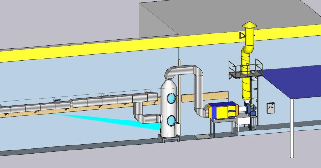Hệ Thống Xử Lý Khí Thải Công Ty Đức Linh 7 thiết kế hệ thống xử lý khí thải