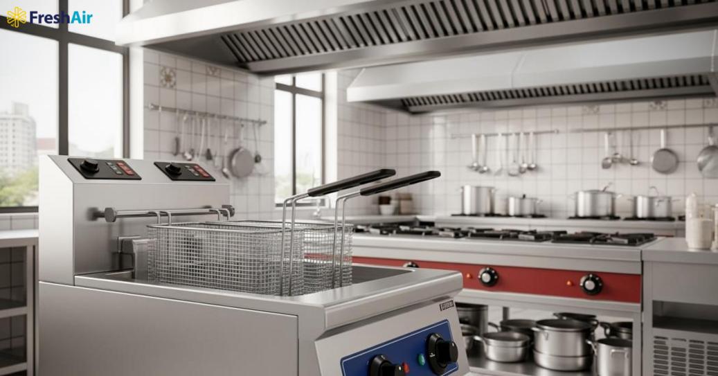 Bếp chiên công nghiệp rút ngắn thời gian, đảm bảo chất lượng món ăn vàng giòn