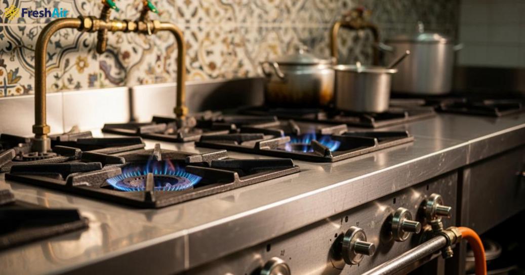 Bếp khè công nghiệp là giải pháp gas công suất lớn, bền bỉ cho nhà hàng