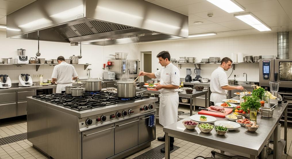 Bếp Ga Công Nghiệp Inox Và Hệ Thống Hút Khói Hiệu Quả