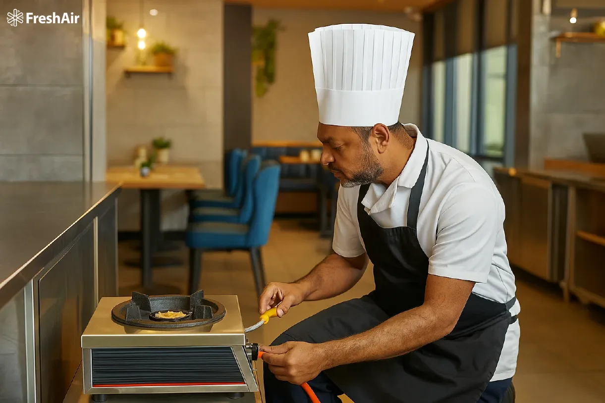 Kiểm tra van gas nếu có tiếng nổ hoặc lửa yếu khi nấu Kiểm tra van gas nếu có tiếng nổ hoặc lửa yếu khi nấu