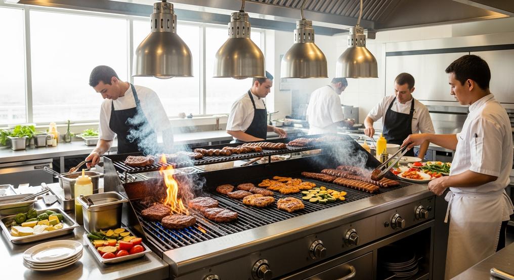 Bếp Nướng Gas Công Nghiệp Tiết Kiệm Nhiên Liệu Và Hút Khói