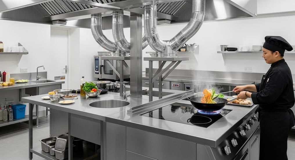 Bếp Từ Công Nghiệp Mặt Lõm Tối Ưu Nấu Xào Cho Nhà Hàng