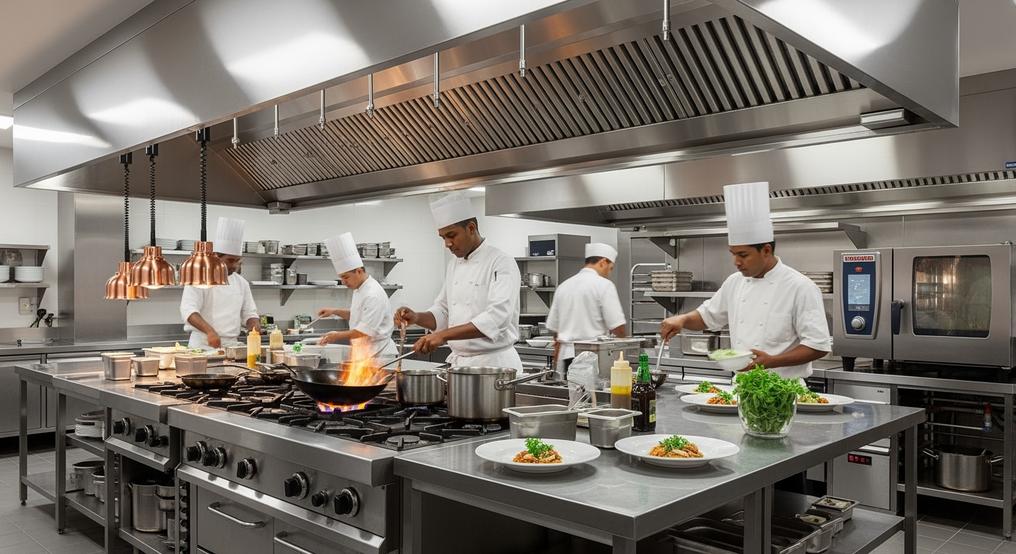 Thiết Bị Nhà Bếp Công Nghiệp Hệ Thống Hút Khói Chụp Hút Mùi Inox