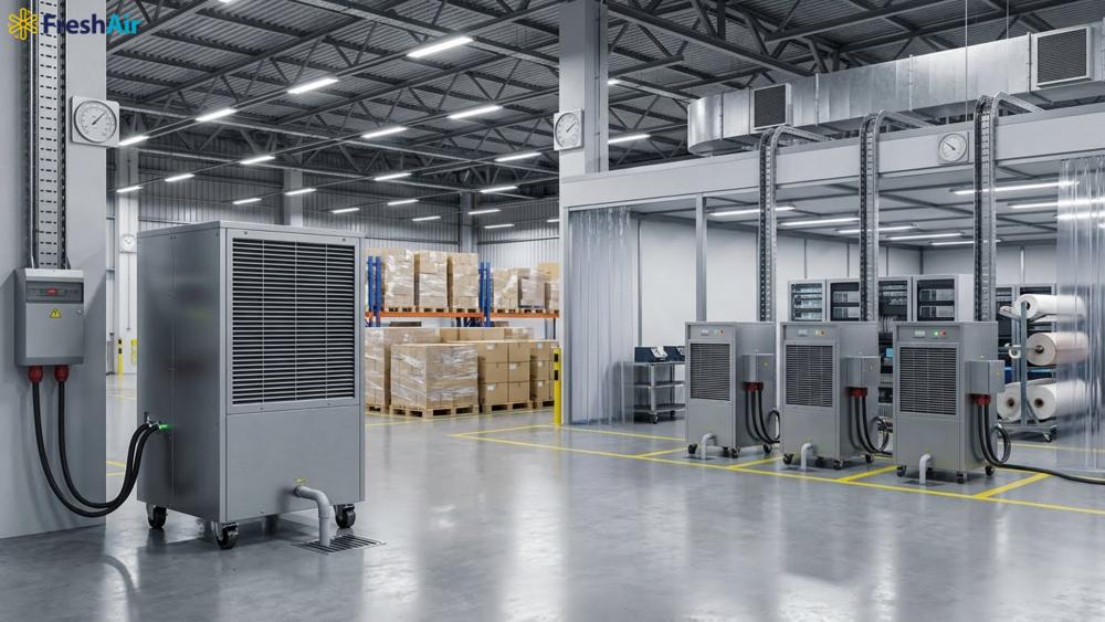 Cách chọn công suất và cấu hình máy hút ẩm công suất lớn theo quy mô vận hành