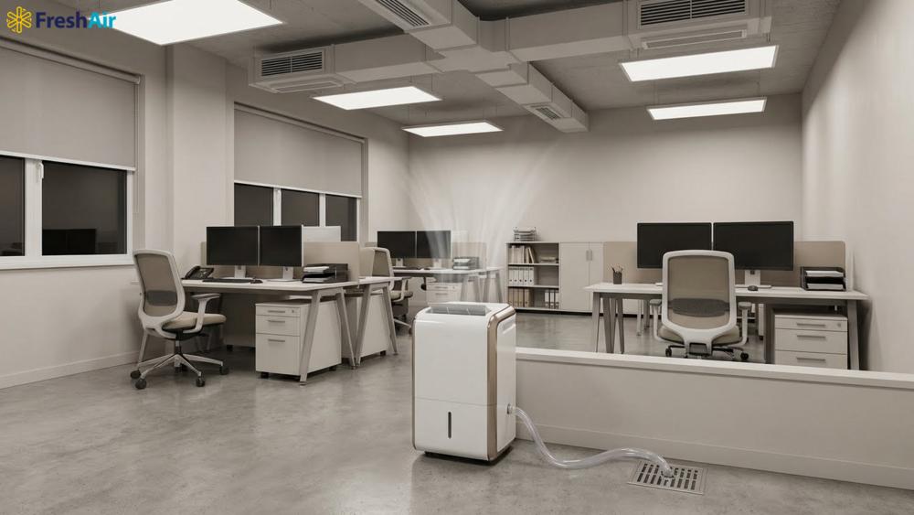 Khi kết hợp thông gió, máy hút ẩm electrolux nâng cao hiệu quả kiểm soát ẩm văn phòng