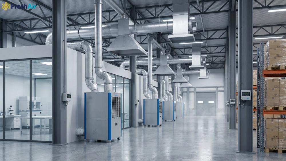 Vai trò của máy hút ẩm harison trong hệ thống hvac, hút khói và hút mùi nhà xưởng
