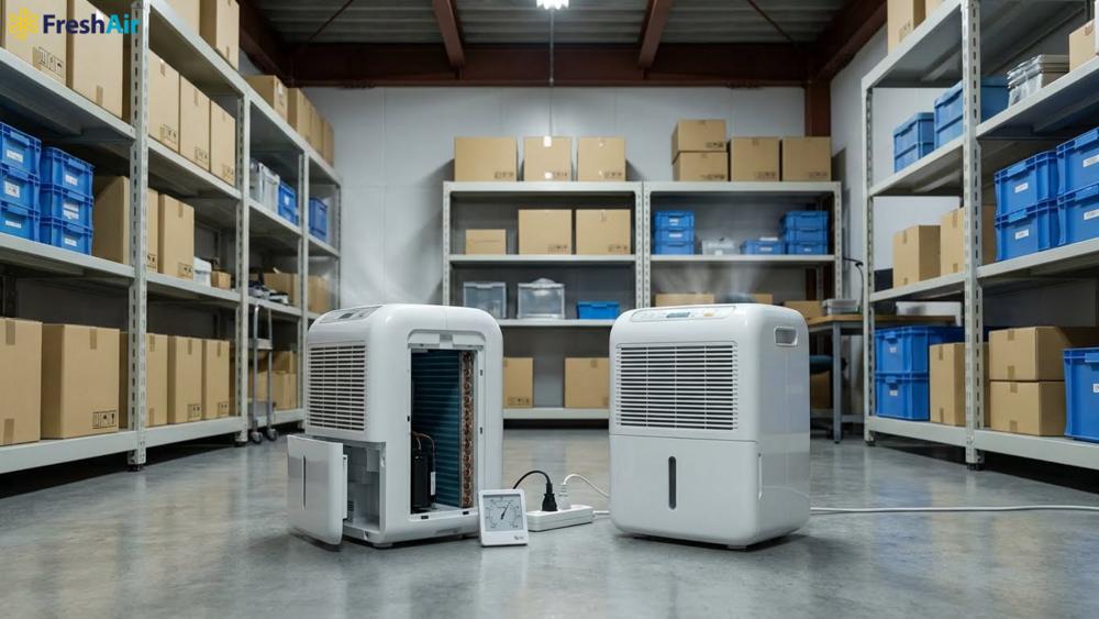 Máy hút ẩm nhật bãi có tốt không cho kho, xưởng nhỏ?