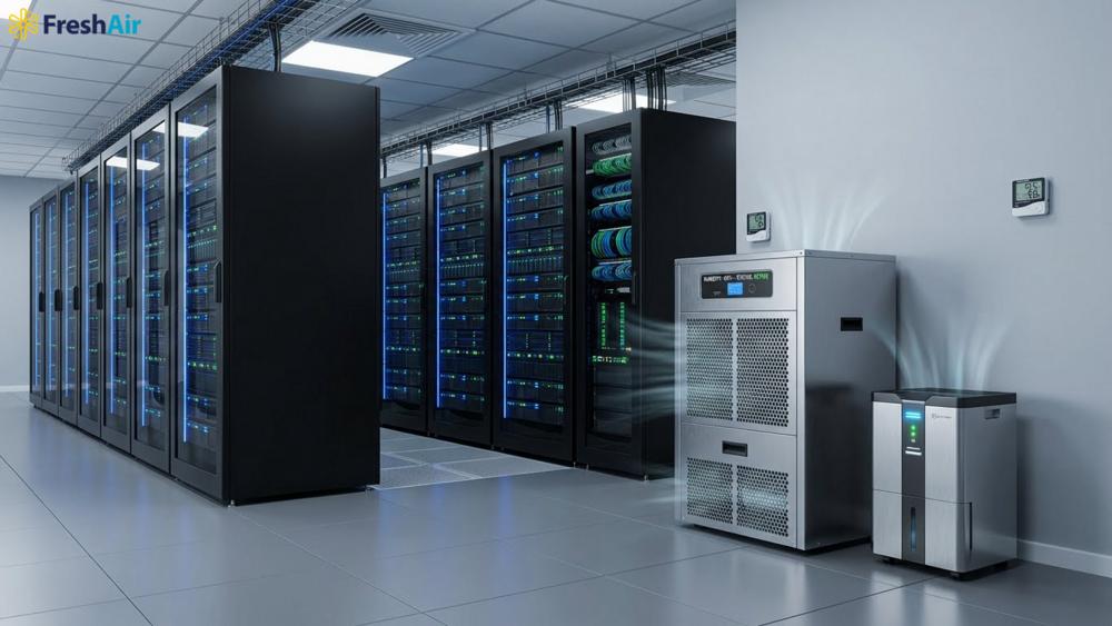 Quản lý độ ẩm đúng chuẩn giúp phòng server vận hành liên tục và bền bỉ