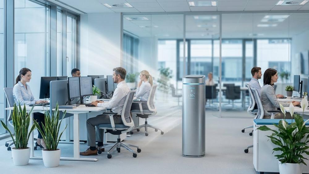 Máy Lọc Không Khí Và Hút Ẩm Cho Văn Phòng Kín