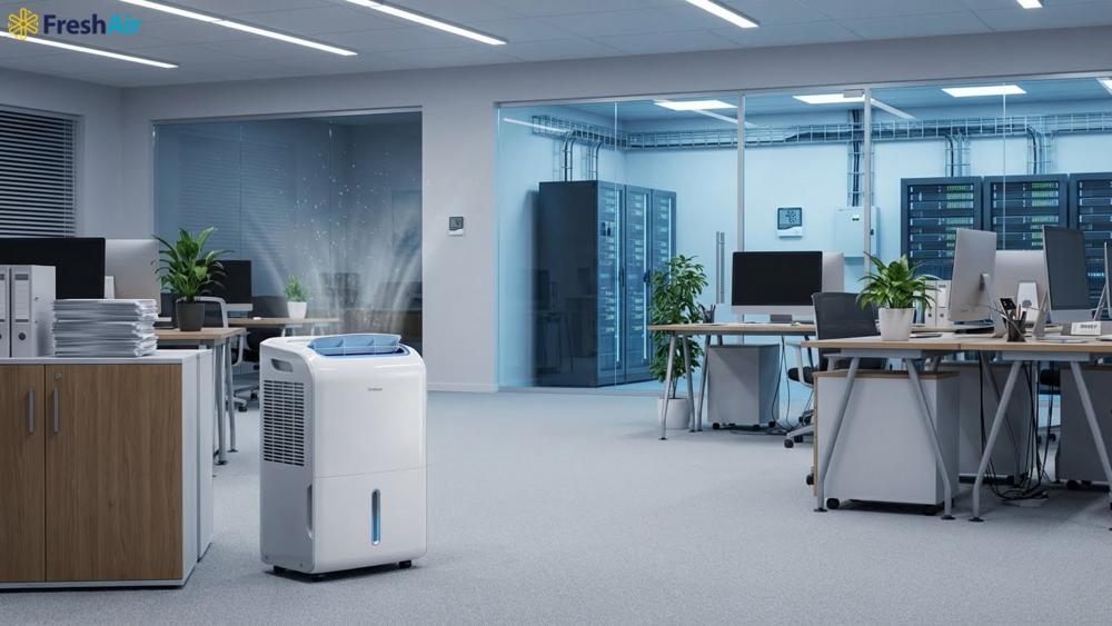 Lợi ích của máy lọc không khí và hút ẩm cho sức khỏe và thiết bị văn phòng