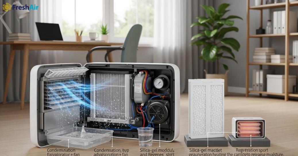 Nguyên lý và phương pháp hút ẩm (cơ chế kỹ thuật)