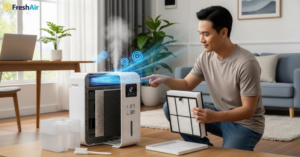 Công nghệ và thông số cần quan tâm khi chọn mua máy lọc không khí có hút ẩm