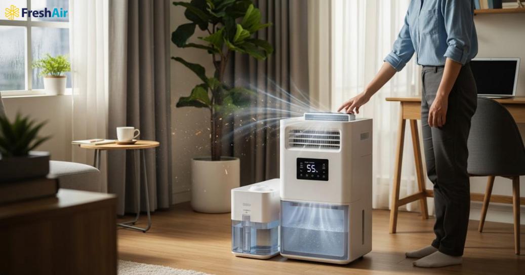 Máy lọc không khí kèm hút ẩm là gì và lợi ích chính
