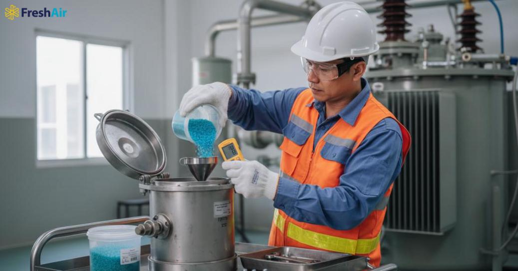 Lắp đặt, vận hành và bảo trì bình hút ẩm máy biến áp