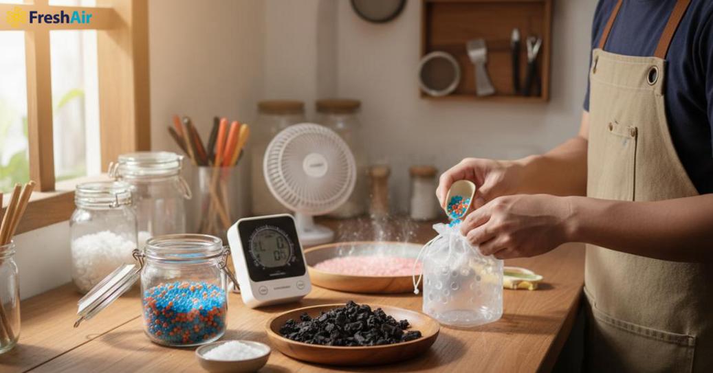 Thiết kế, nguyên lý và vật liệu hút ẩm