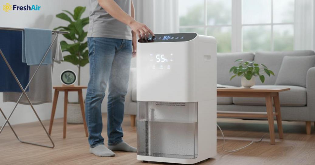 Chức năng máy hút ẩm Sharp sở hữu nhiều chức năng quan trọng giúp không gian luôn duy trì độ ẩm lý tưởng từ 50-60%