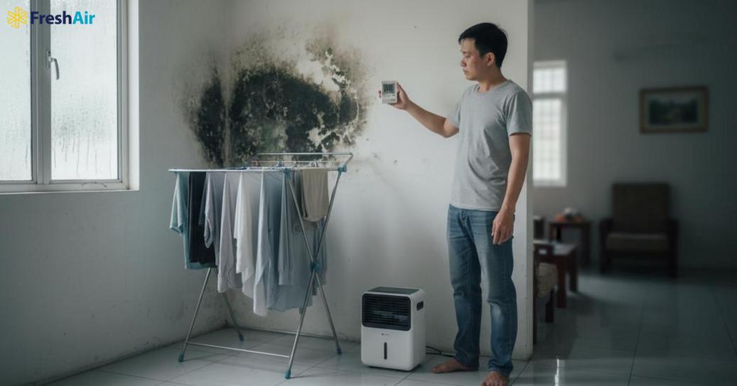 Hầu hết các gia đình đều phải đối mặt với tình trạng ẩm ướt vào những tháng mùa nồm