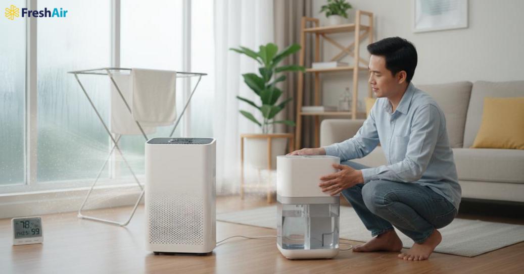 Máy lọc không khí và máy hút ẩm: khác biệt cơ bản