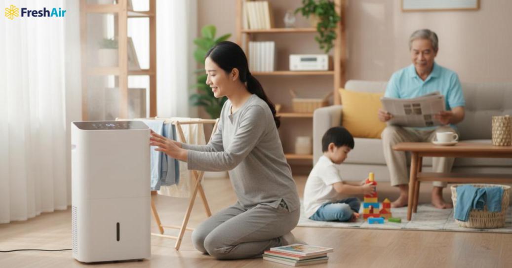 Lợi ích của máy hút ẩm cho sức khỏe, đồ đạc và không khí