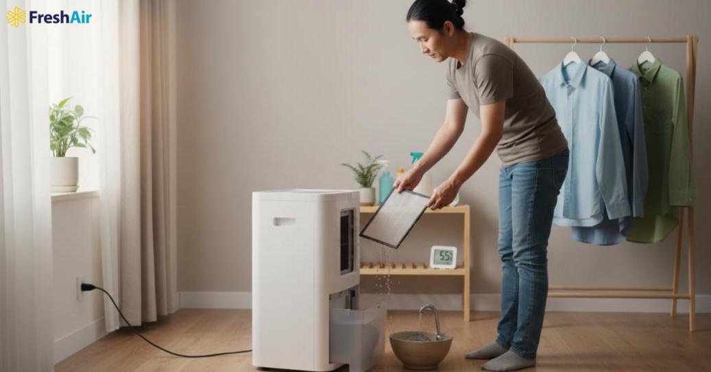 Thường xuyên làm sạch bộ lọc để máy có thể lọc không khí bụi bẩn tốt