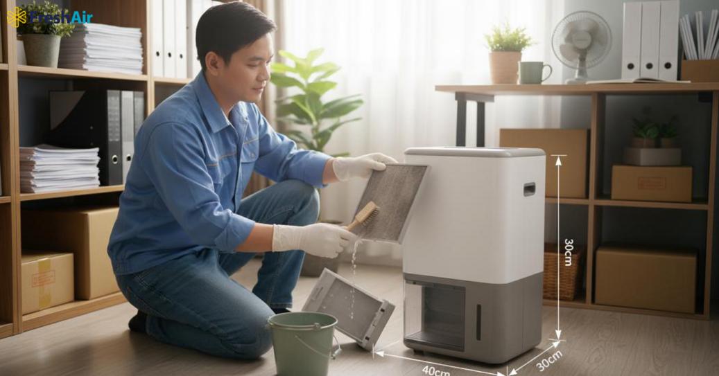 Lựa chọn một chiếc máy hút độ ẩm phù hợp cho không gian nhỏ đồng nghĩa với việc kiểm soát độ ẩm hiệu quả