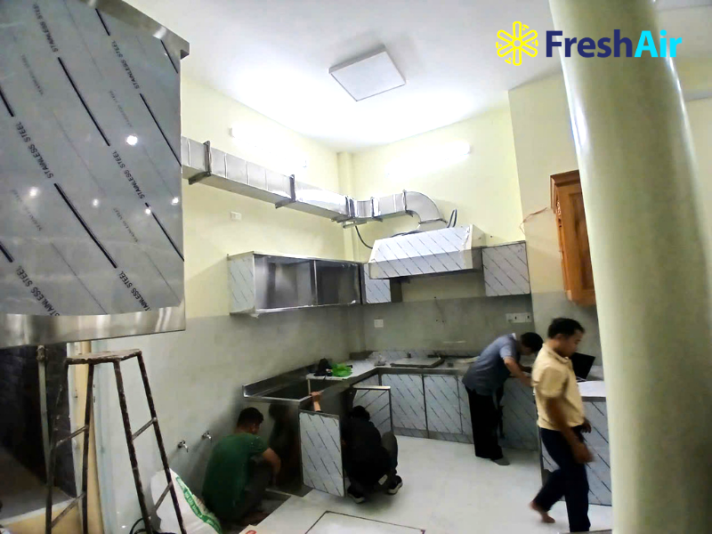 Hệ thống hút khói bếp inox