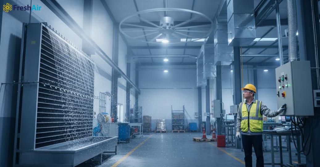 Đầu tư hệ thống làm mát nhà xưởng khi trên 30°C giúp tối ưu KPI và ROI.