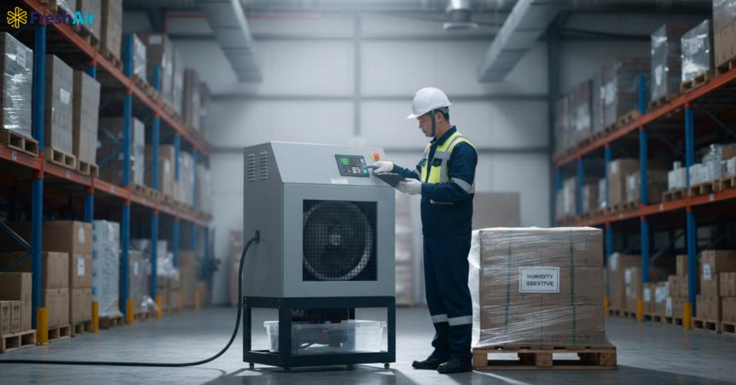 Máy hút ẩm công nghiệp hỗ trợ bảo quản, sấy khô sản phẩm và hạn chế hút ẩm ngược. Máy hút ẩm công nghiệp hỗ trợ bảo quản, sấy khô sản phẩm và hạn chế hút ẩm ngược.