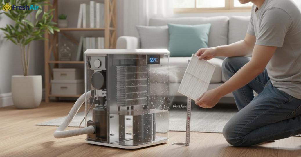 Máy hút ẩm dorosin er-612 vận hành ra sao và dùng thế nào cho đúng?