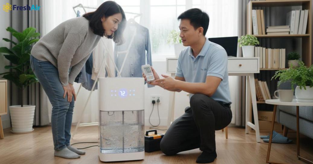 Chọn máy hút ẩm nên dựa trên nhu cầu, công suất, độ ồn và khả năng lọc phù hợp.