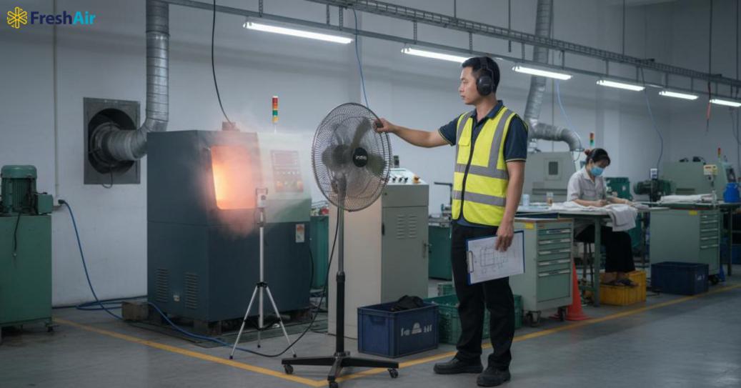 Quạt công nghiệp đứng cho nhà xưởng: chọn theo nhu cầu nào? Quạt công nghiệp đứng cho nhà xưởng: chọn theo nhu cầu nào?