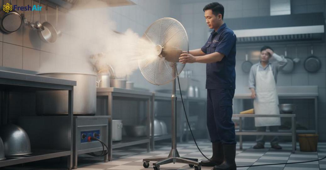 Fresh air cung cấp quạt đứng công nghiệp nào và nên cân nhắc gì khi mua?