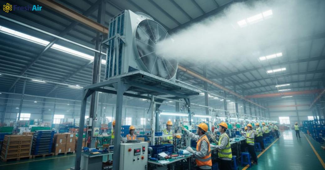 Lợi ích của quạt hơi nước công nghiệp trong vận hành thực tế