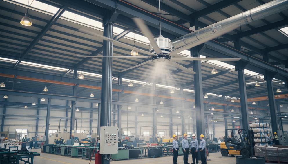 Quạt Trần Công Nghiệp: Chọn Giải Pháp Hvls Tối Ưu