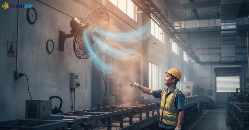 Ứng dụng quạt treo tường công nghiệp cho từng không gian