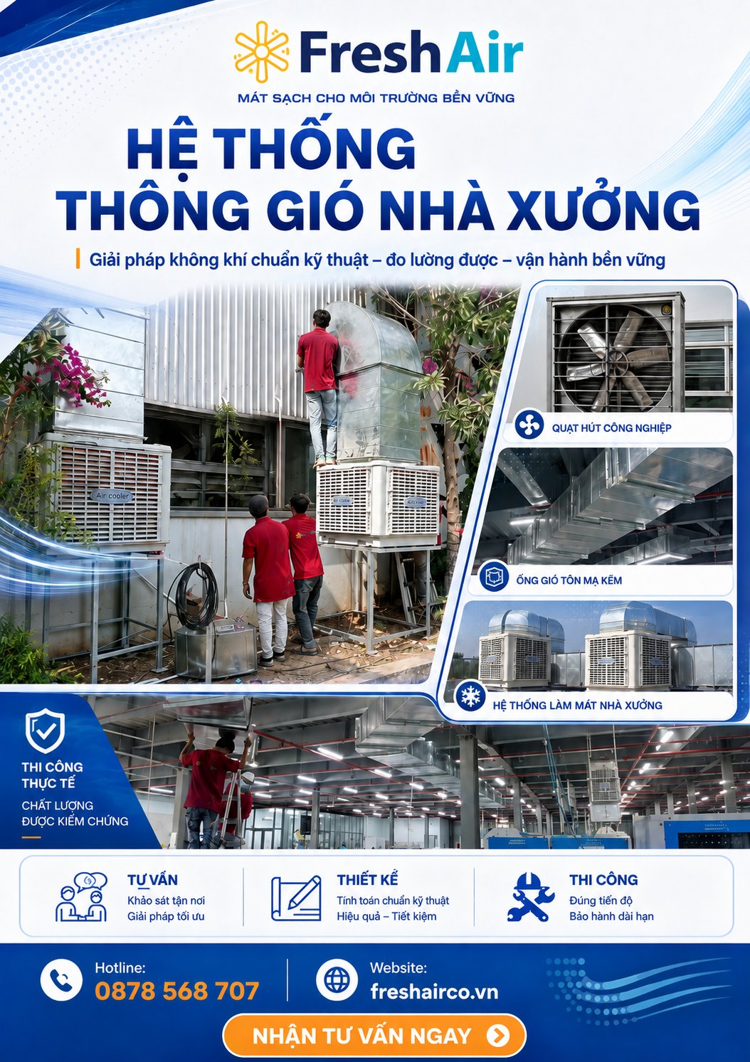 Hệ thống thông gió nhà xưởng Fresh Air