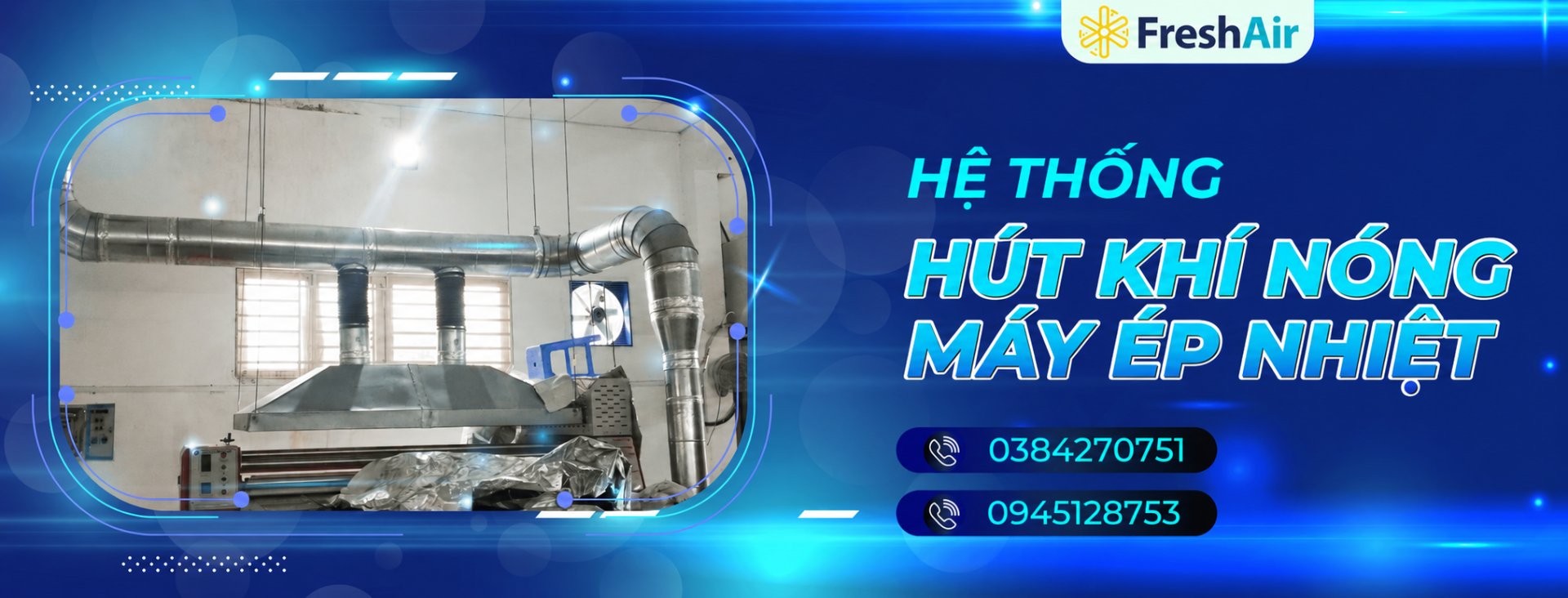 Baner Fresh Air hệ thống hút khí nóng máy ép nhiệt