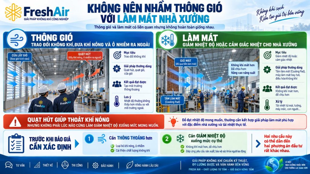 Những yếu tố cần khảo sát trước khi thiết kế thông gió nhà xưởng