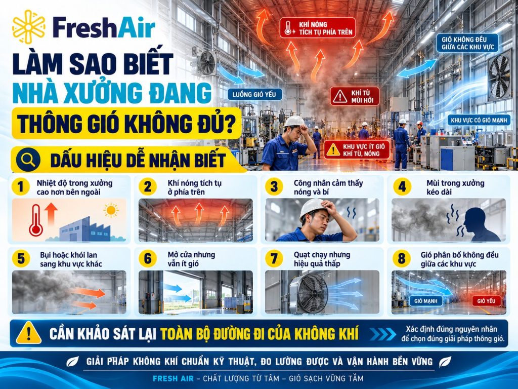 Những ngành sản xuất nào cần hệ thống thông gió nhà xưởng? 24 Làm sao biết nhà xưởng đang thông gió không đủ